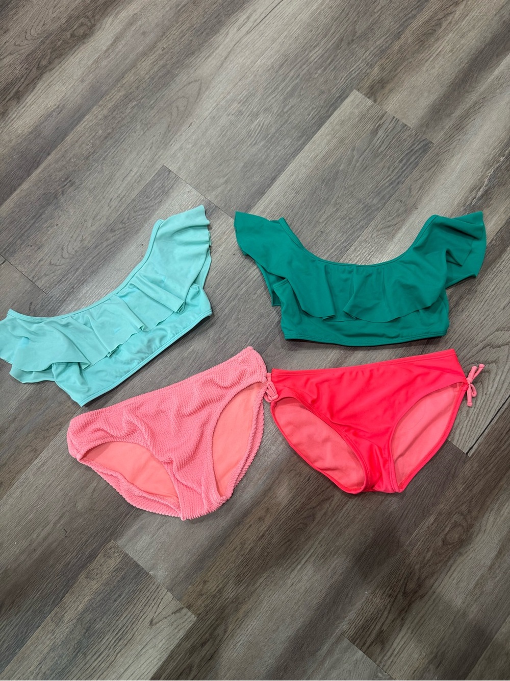 Girls large swimwear separates set of 2 swimwear bikinis